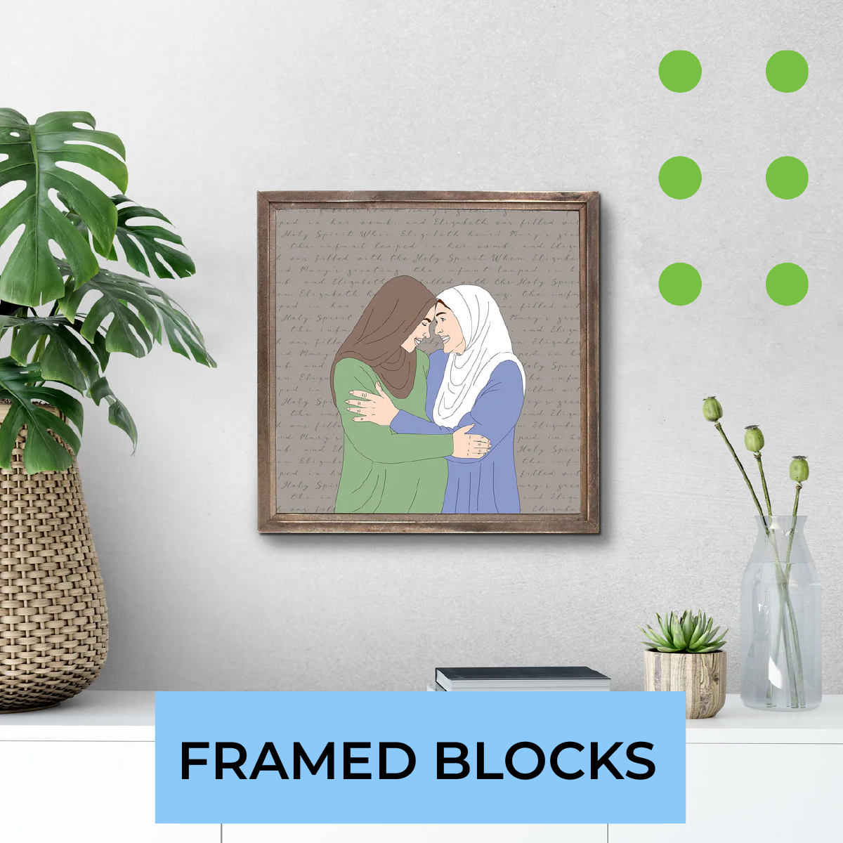 Framed Wood Blocks