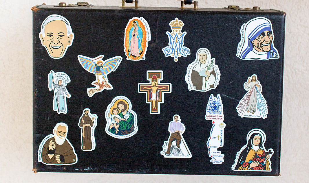 Set of 40 Saint Stickers SET 7. Kids Saint Stickers. First