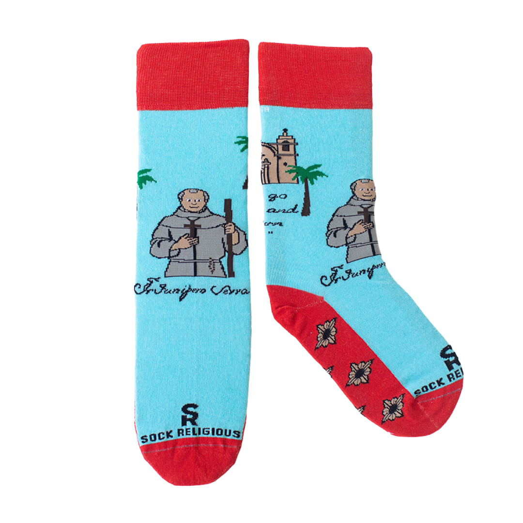 St. Junipero Serra Adult Socks