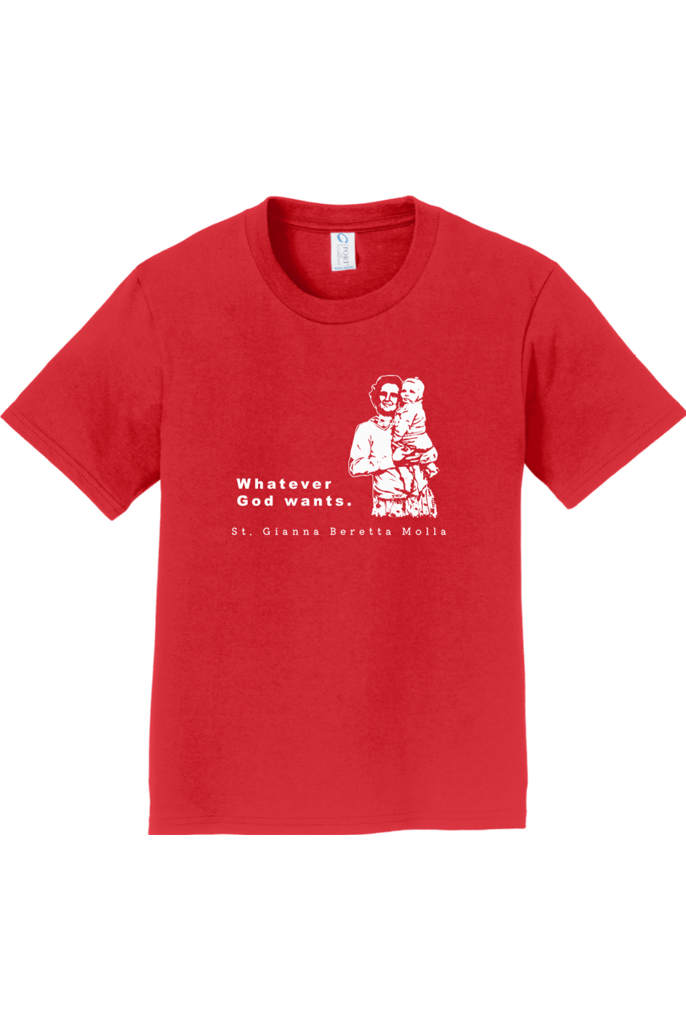 Whatever God Wants - St. Gianna Molla Youth T-Shirt