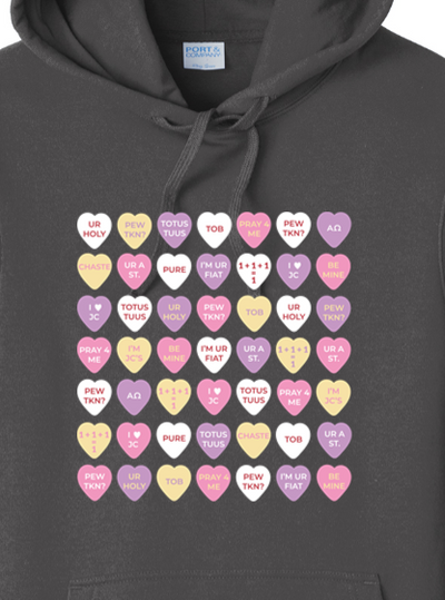 Candy Hearts - Hoodie Sweatshirt