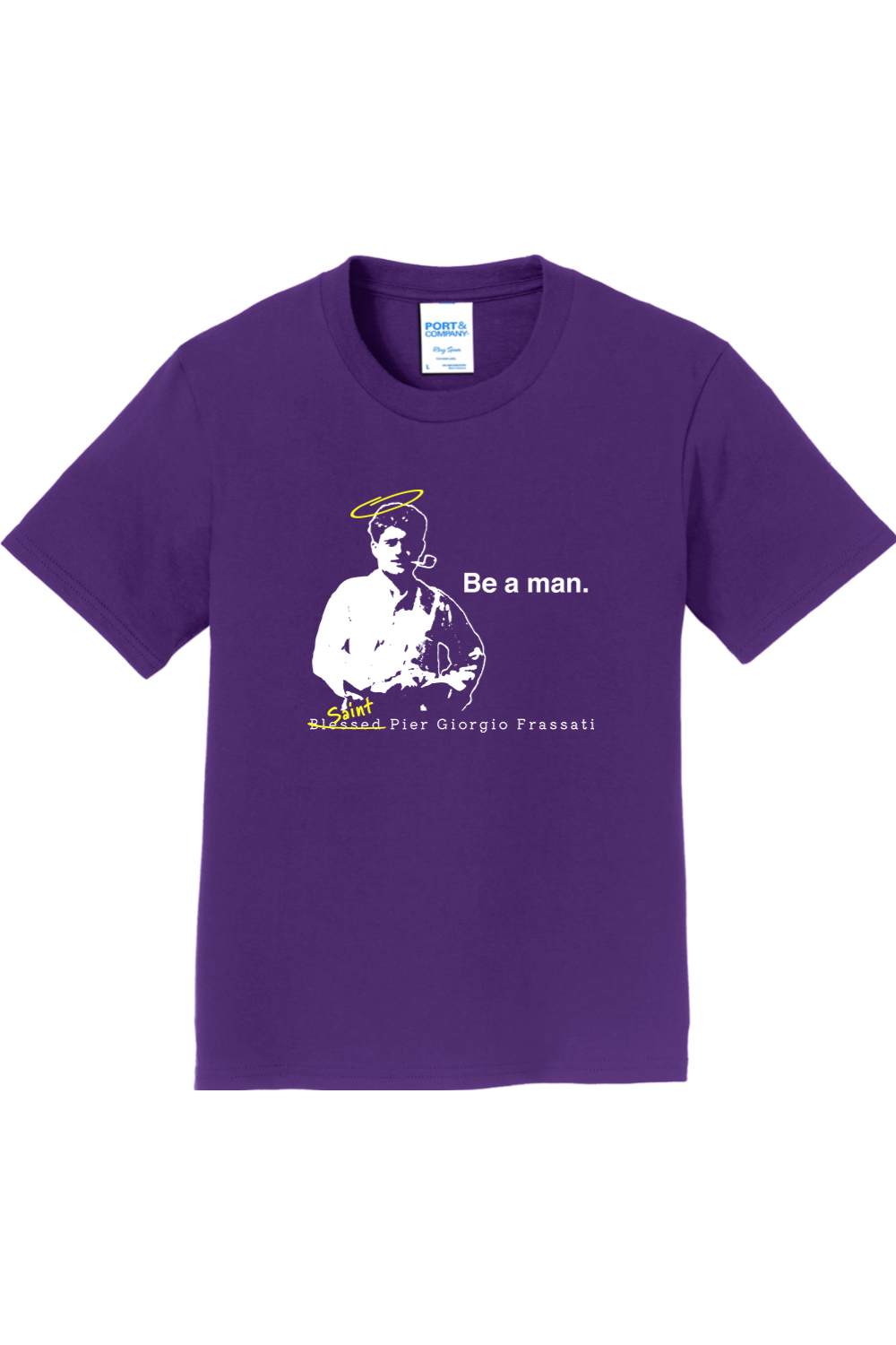 Be a Man - Bl. Pier Giorgio Frassati Youth T-Shirt