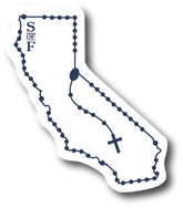 California Catholic Rosary Sticker