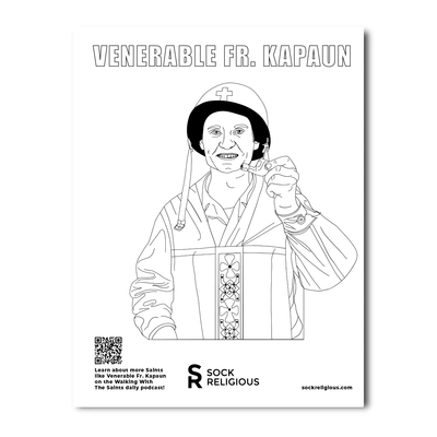 Venerable Fr. Kapaun Coloring Page - FREE Digital Download