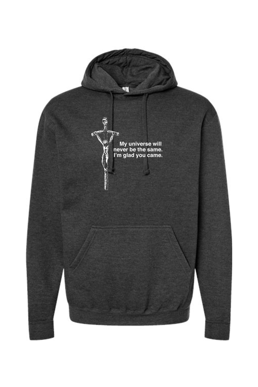 Glad He Came - Crucifix Hoodie Sweatshirt