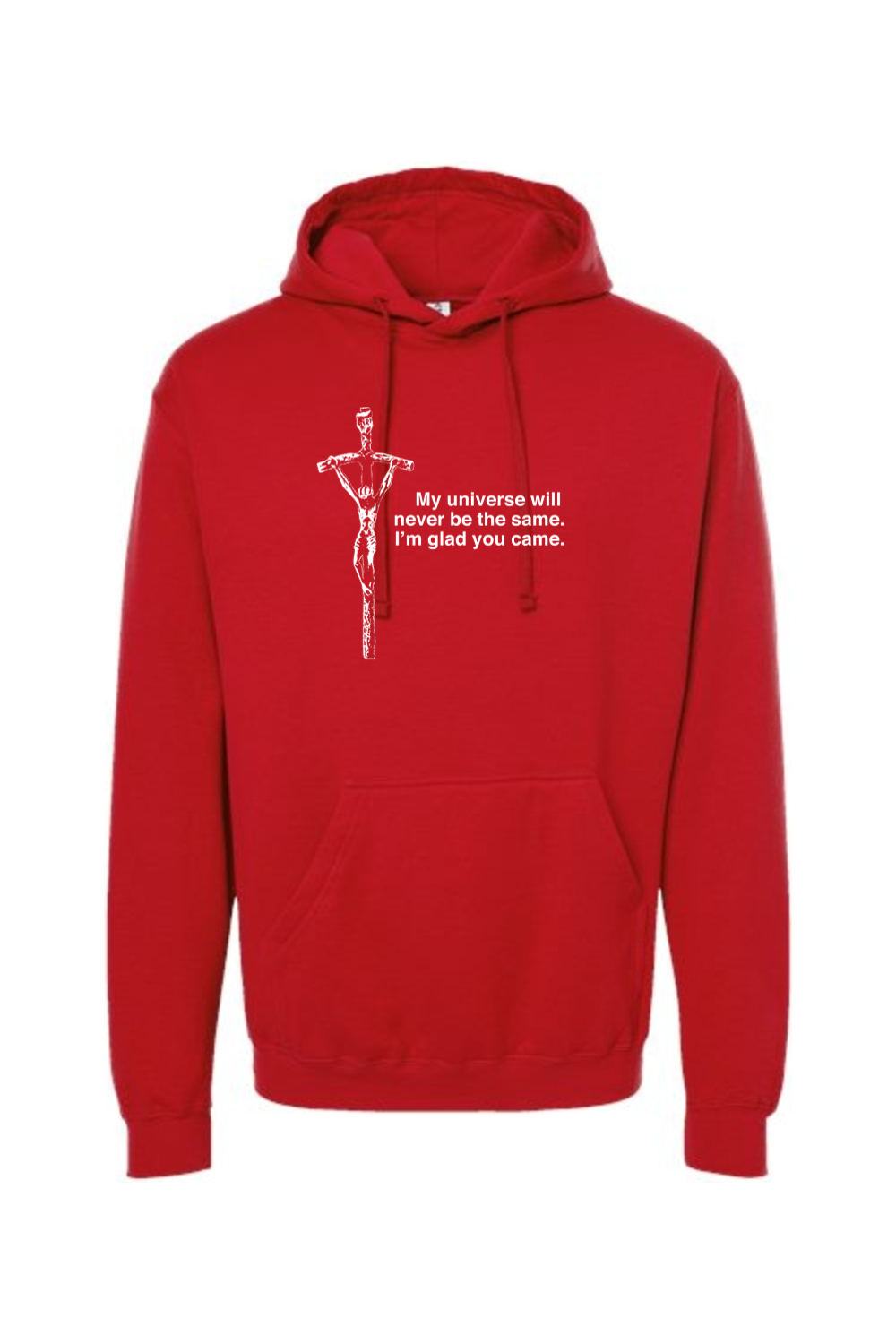 Glad He Came - Crucifix Hoodie Sweatshirt