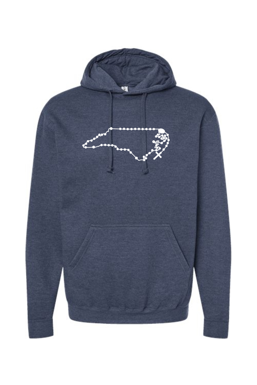 North Carolina Catholic Rosary Hoodie Sweatshirt