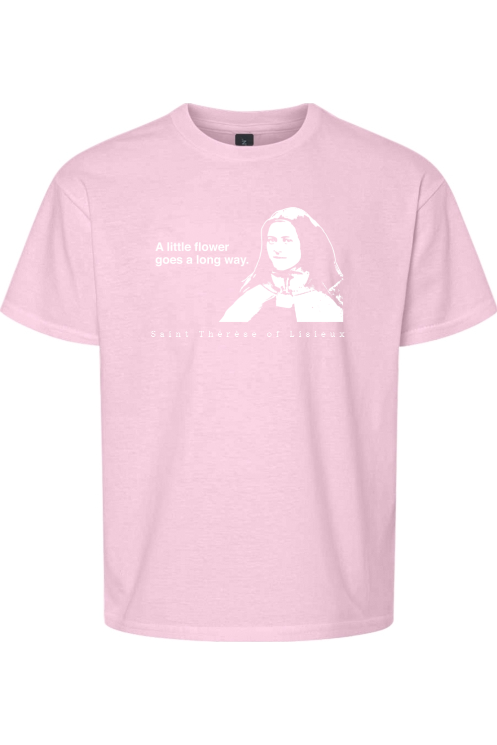 A Little Flower Goes a Long Way - St. Thérèse of Lisieux Youth T-Shirt