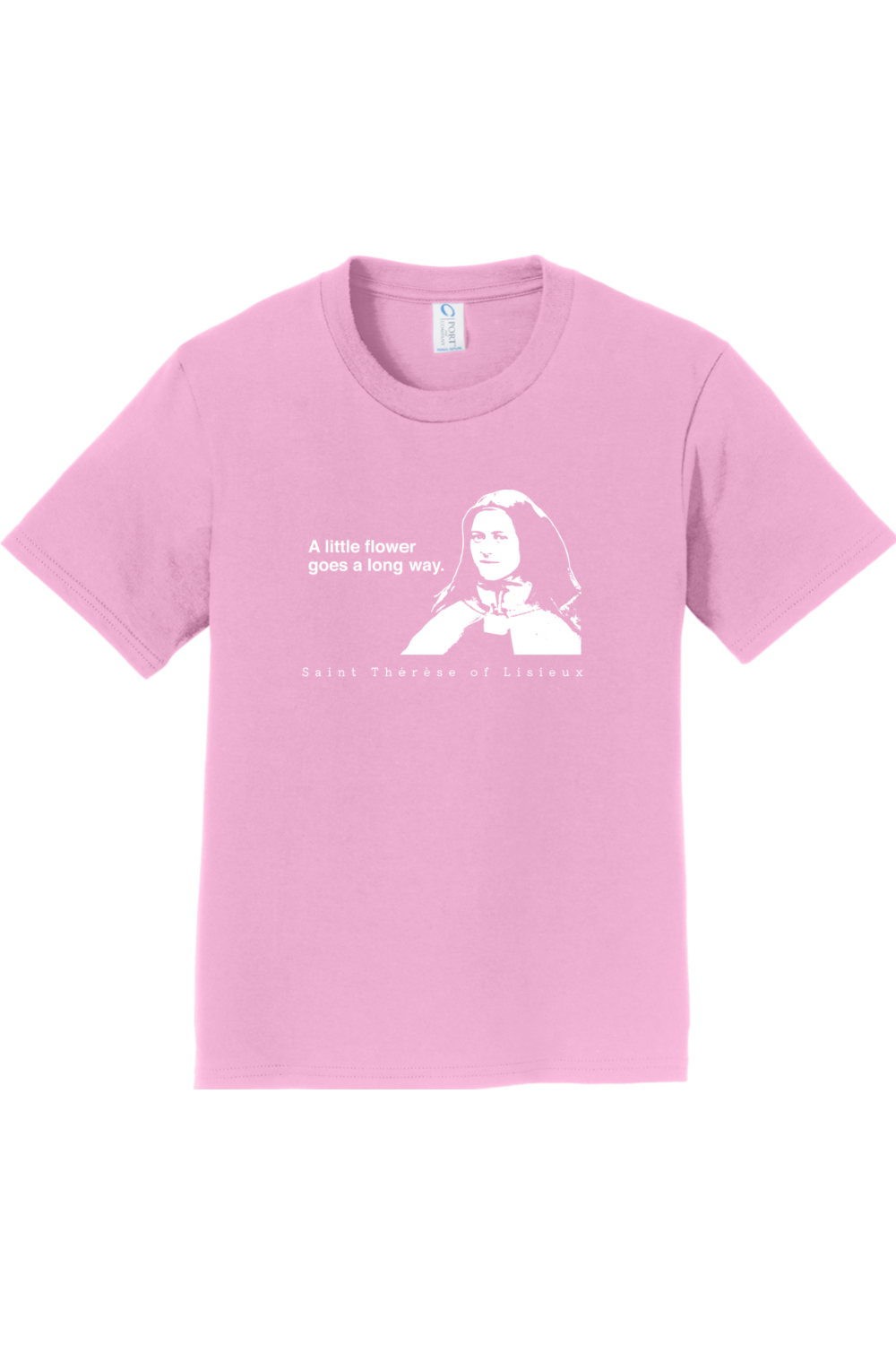 A Little Flower Goes a Long Way - St. Thérèse of Lisieux - Youth T-Shirt