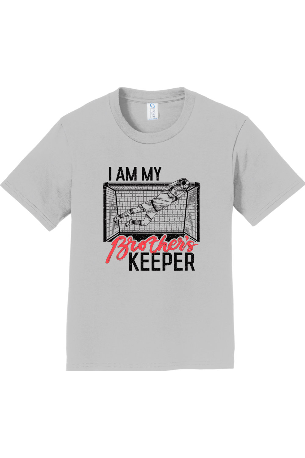 I Am My Brother's Keeper - Catholic Soccer Youth T-Shirt