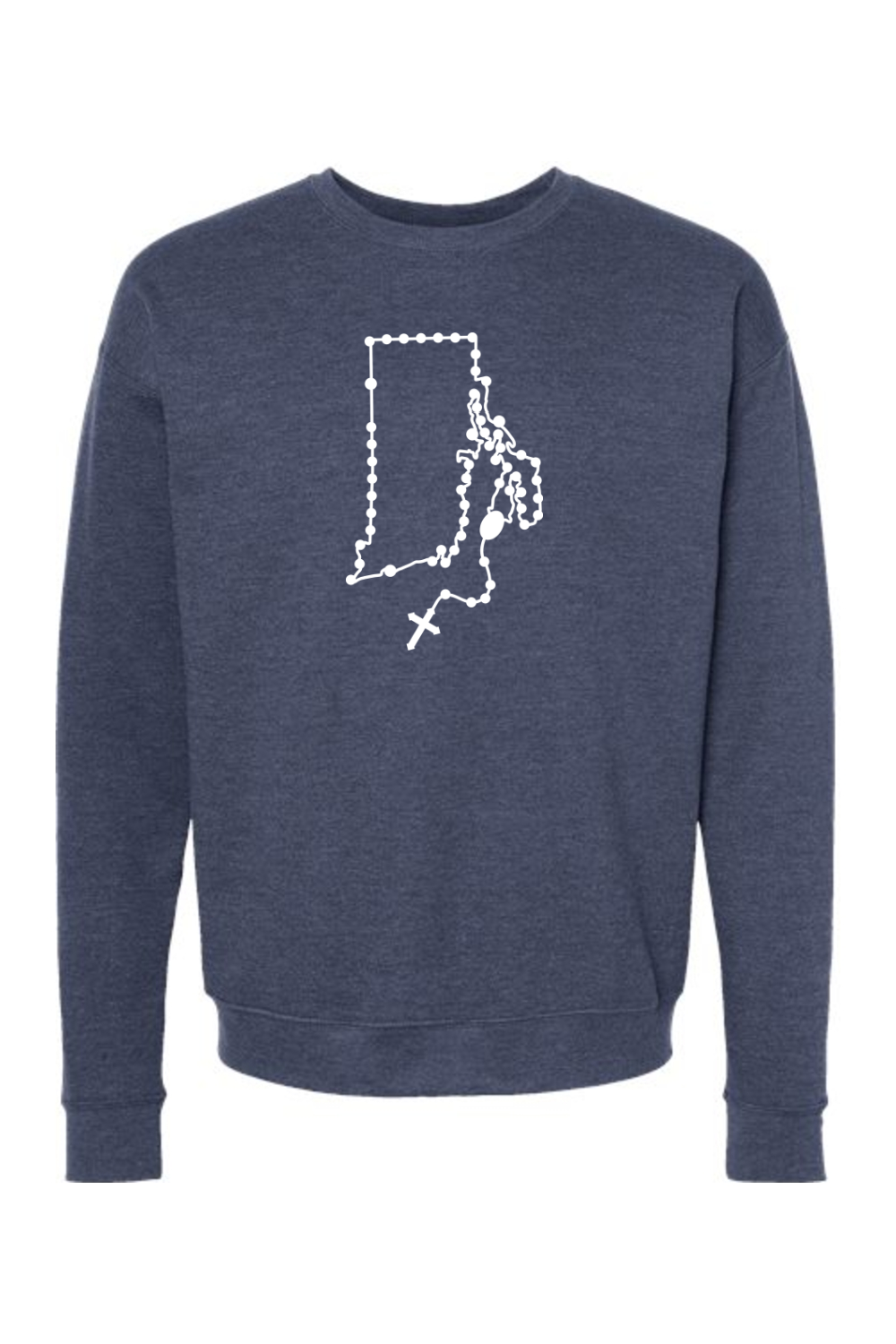 Rhode Island Catholic Rosary Crewneck Sweatshirt