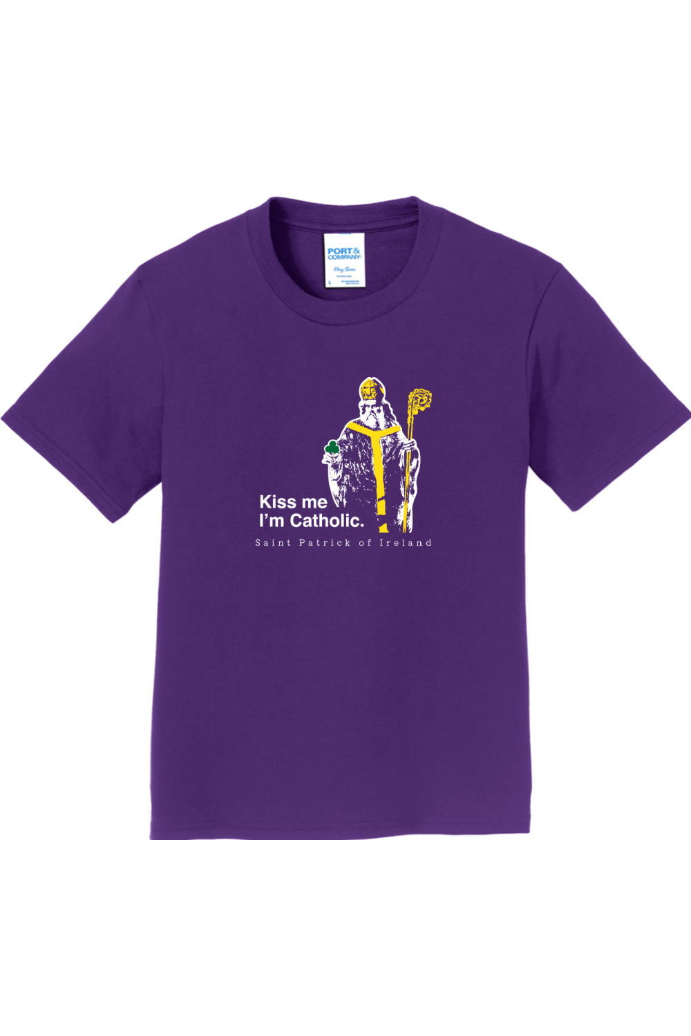 Kiss Me, I'm Catholic - St Patrick of Ireland Youth T-Shirt