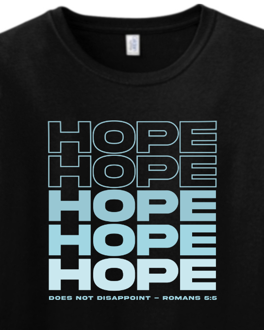 Hope Does Not Disappoint Adult T-Shirt | Catholic Shirts & Gifts
