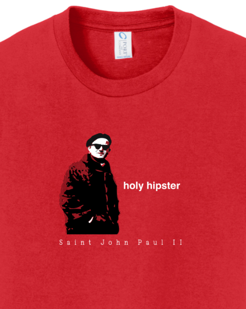 Holy Hipster - St John Paul II - Youth T-Shirt