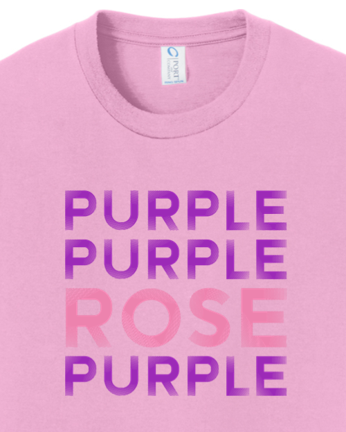 Purple Purple Rose Purple Advent Youth T-Shirt | Sock Religious