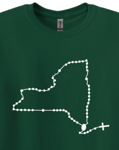 New York Rosary Adult T-shirt