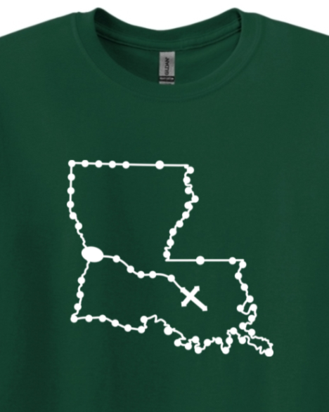 Louisiana Rosary Adult T-shirt