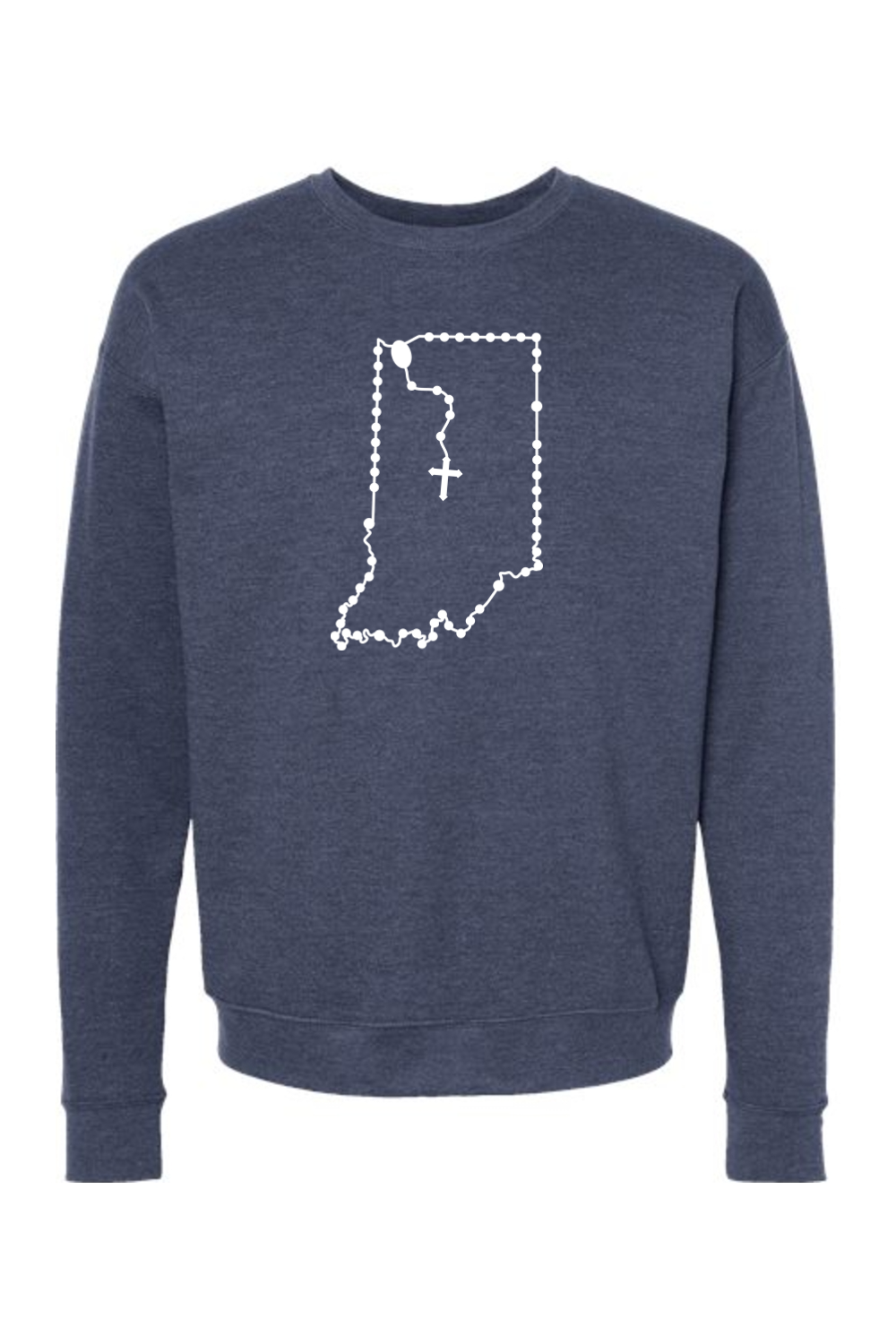 Indiana Catholic Rosary Crewneck Sweatshirt