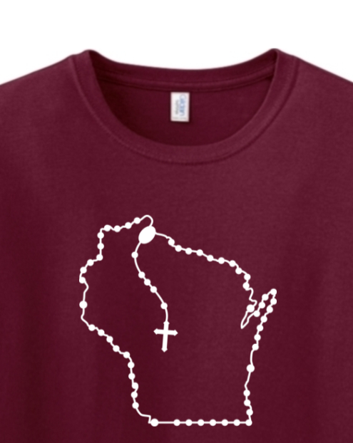 Wisconsin Rosary Adult T-shirt