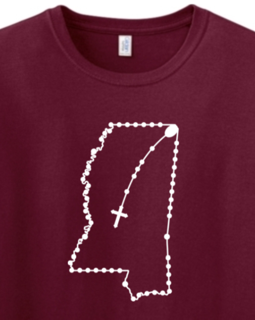 Mississippi Rosary Adult T-shirt