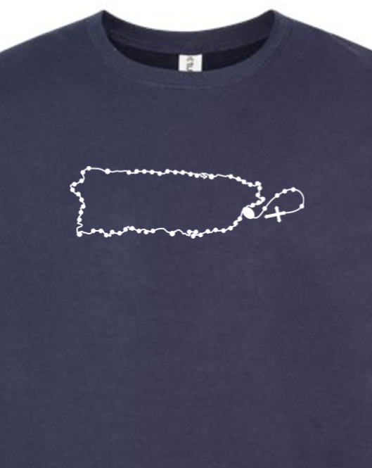 Puerto Rico Catholic Rosary Crewneck Sweatshirt