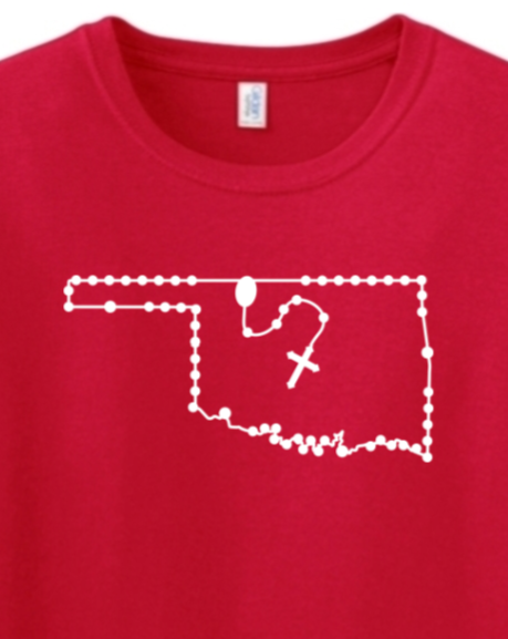 Oklahoma Rosary Adult T-shirt