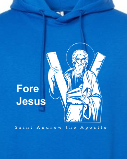 Fore Jesus - St. Andrew the Apostle Hoodie Sweatshirt | Sock