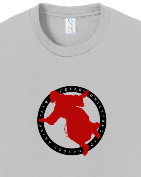Air Friar Round - St. Joseph of Cupertino - Black - Youth T-shirt