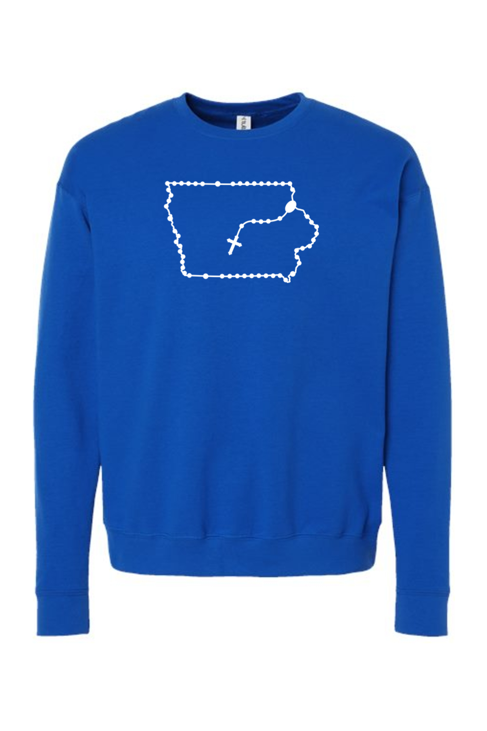 Iowa Catholic Rosary Crewneck Sweatshirt