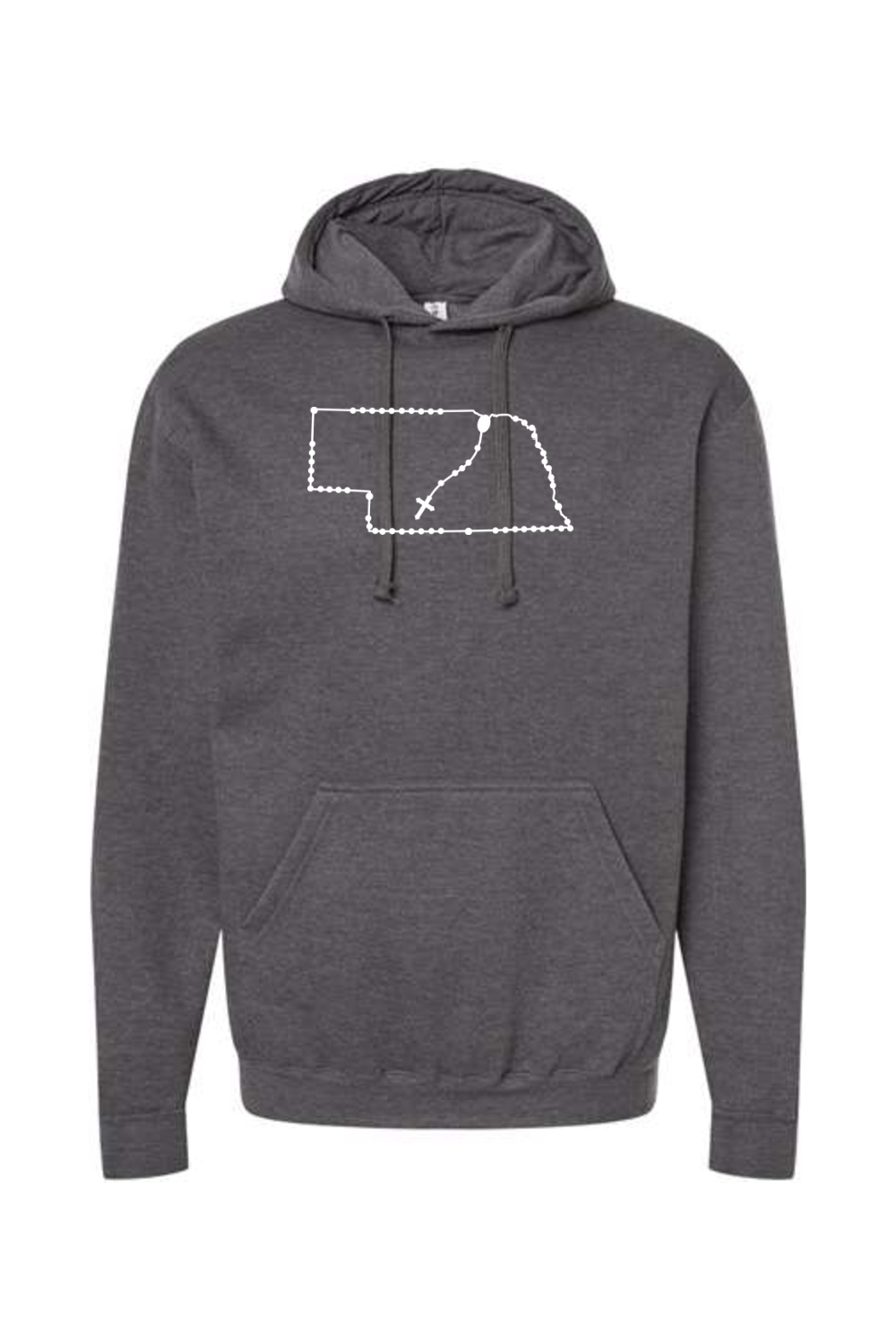 Nebraska Catholic Rosary Hoodie Sweatshirt