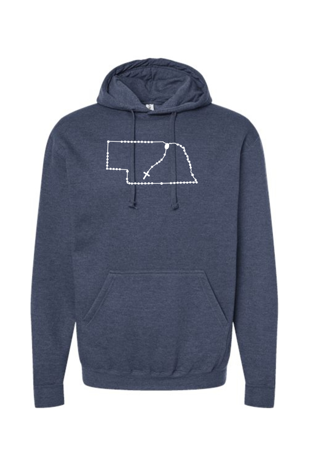 Nebraska Catholic Rosary Hoodie Sweatshirt