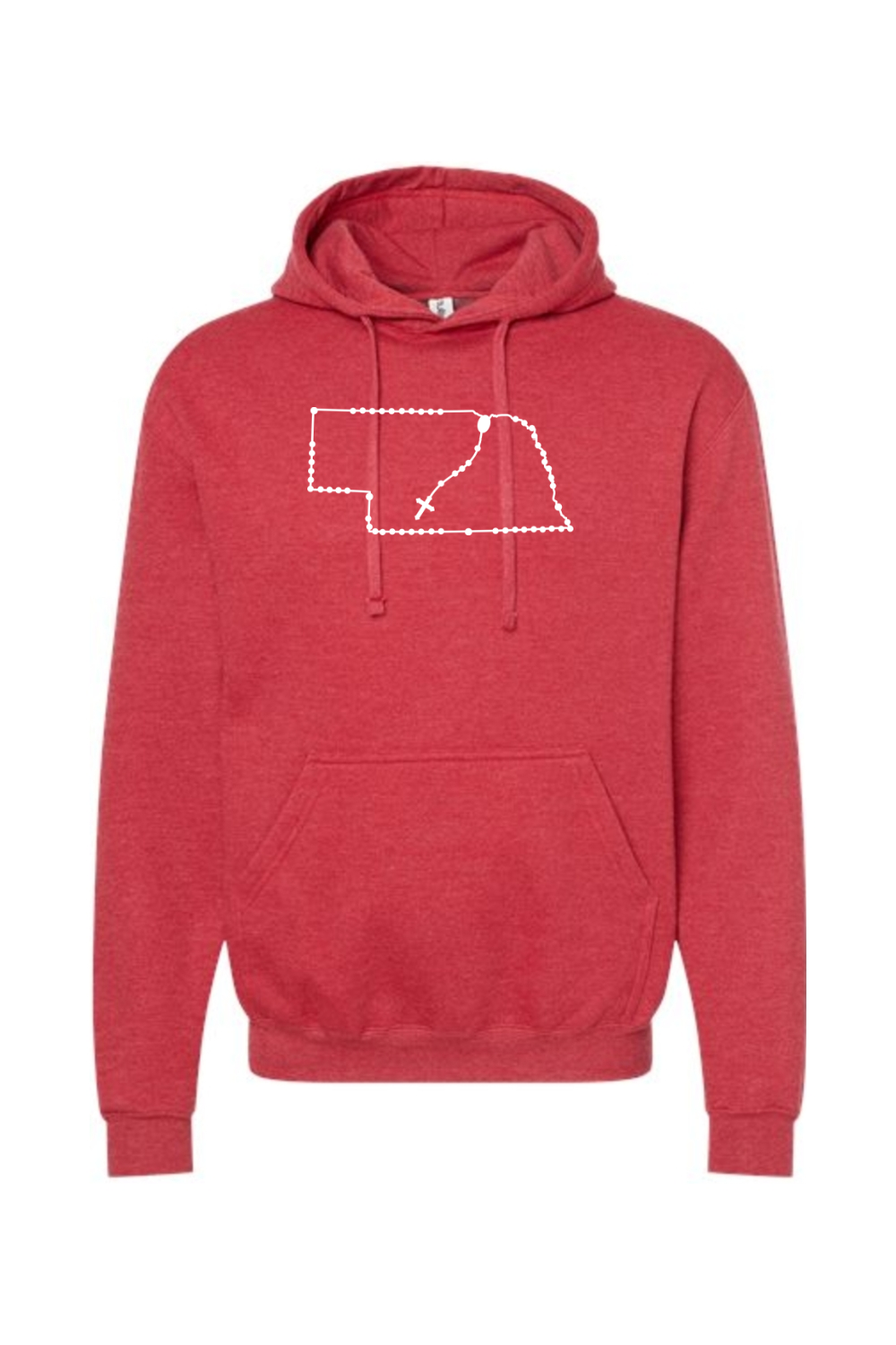 Nebraska Catholic Rosary Hoodie Sweatshirt