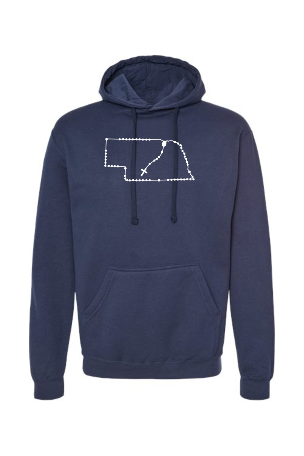 Nebraska Catholic Rosary Hoodie Sweatshirt