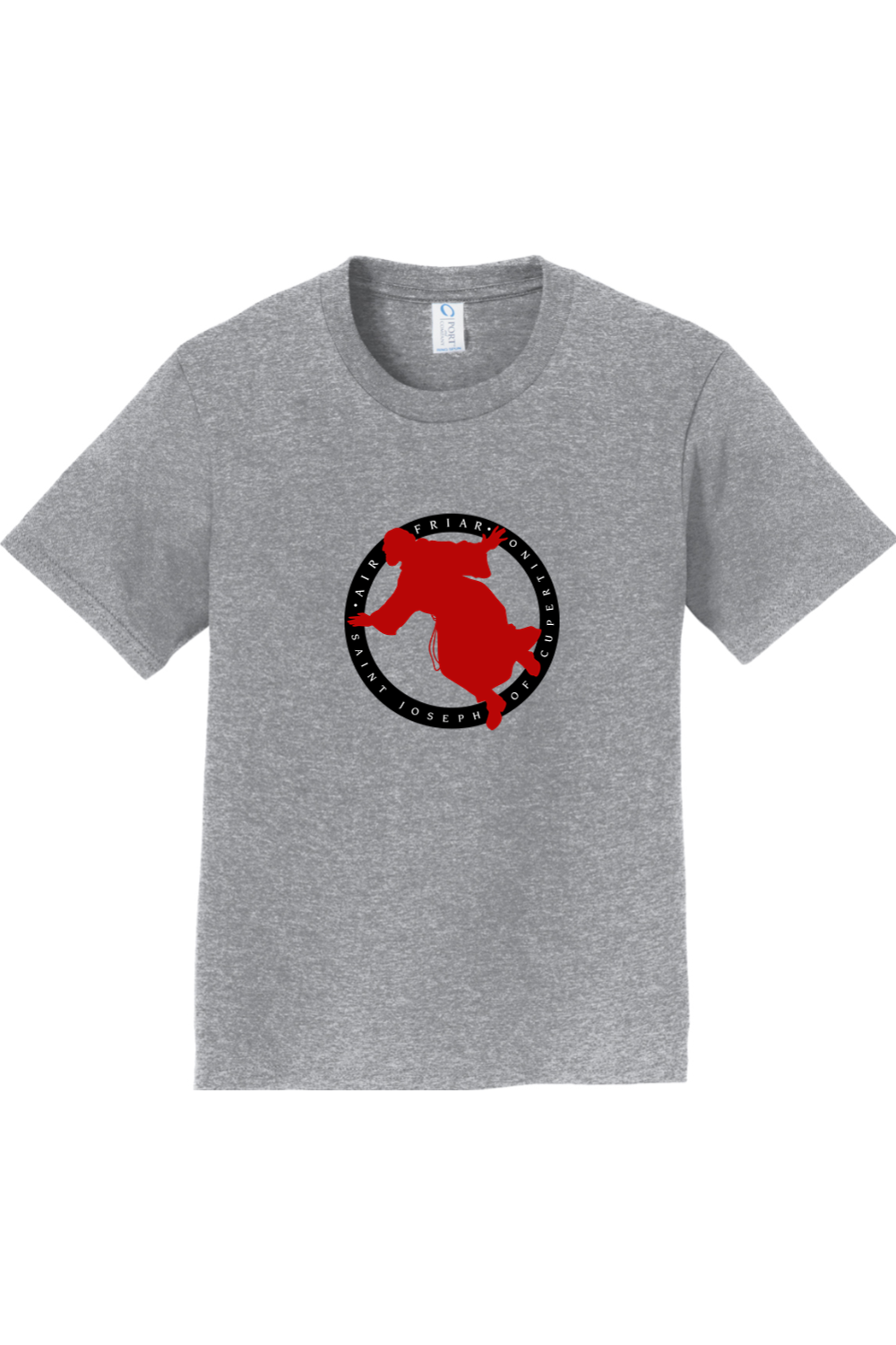 Air Friar Round - St. Joseph of Cupertino - Black - Youth T-shirt