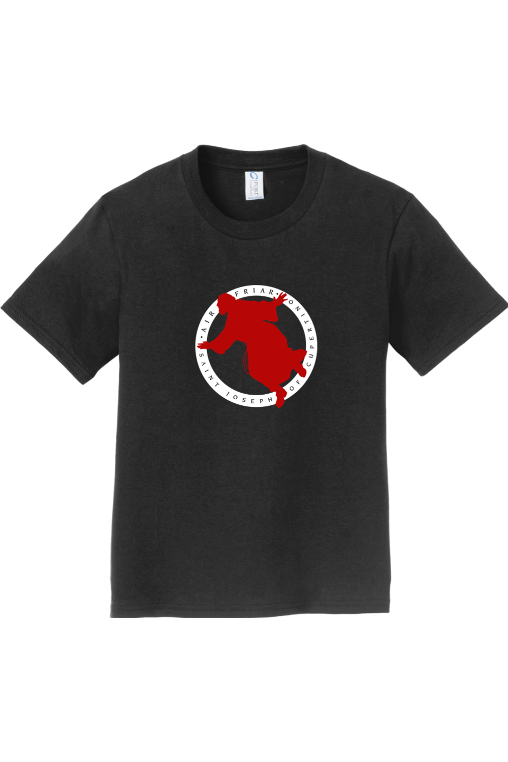 Air Friar Round - St. Joseph of Cupertino - Black - Youth T-shirt