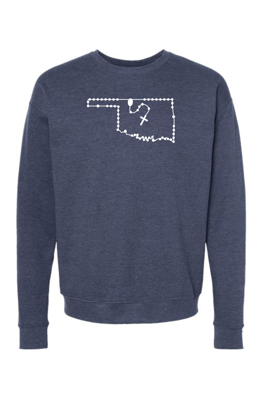 Oklahoma Catholic Rosary Crewneck Sweatshirt