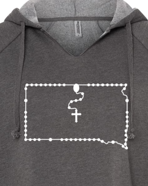 South Dakota Catholic Rosary Drop Hoodie