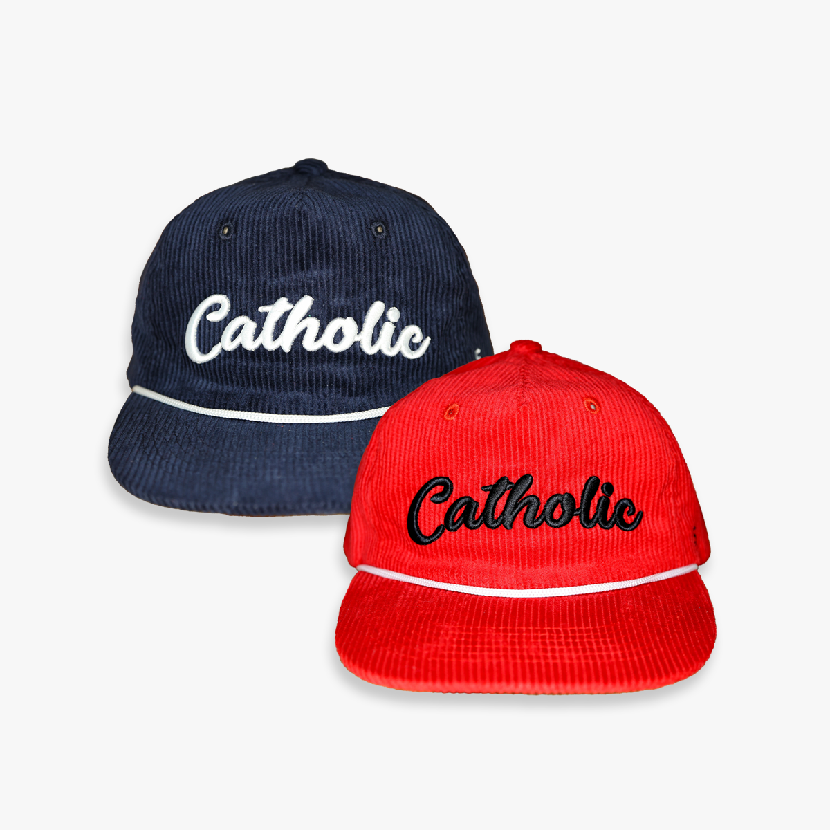 Catholic Retro Corduroy Hat