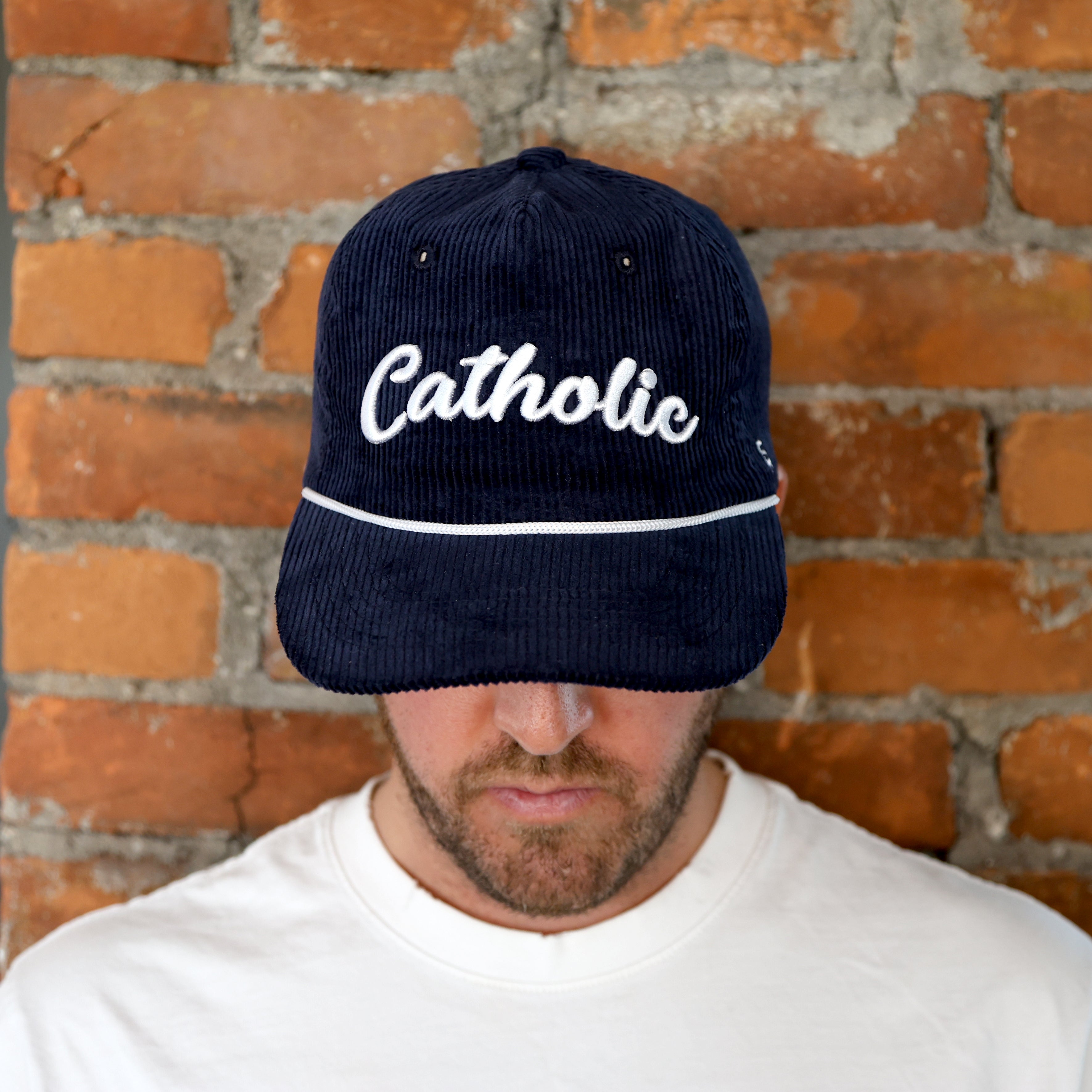 Catholic Retro Corduroy Hat