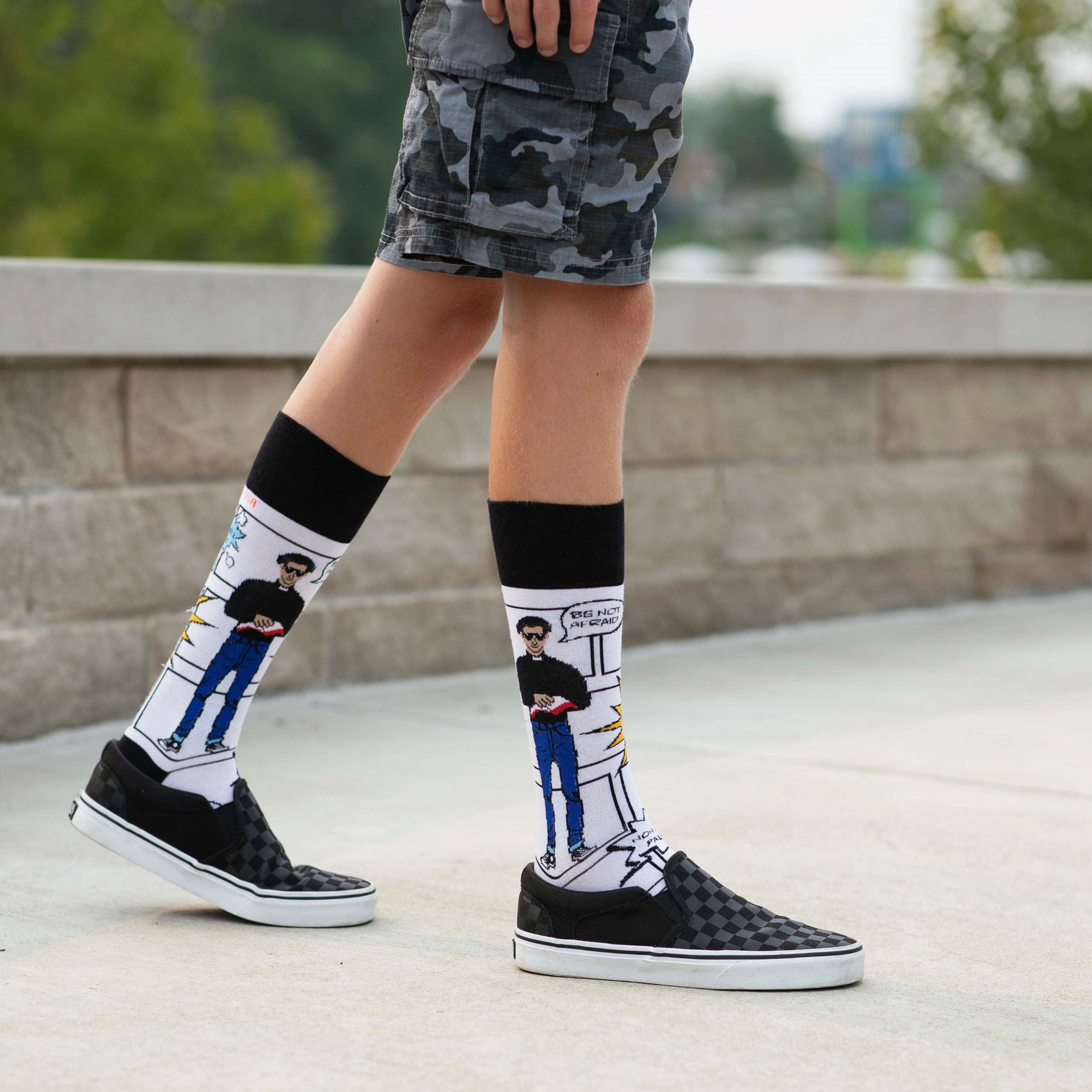 JP II Comic Book Adult Socks