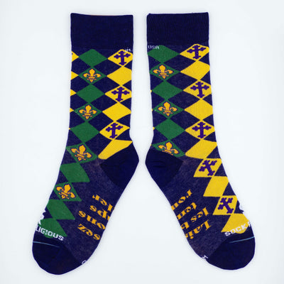 Mardi Gras Adult Socks