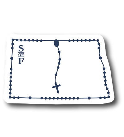 North Dakota Catholic Rosary Sticker