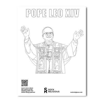 Pope Leo XIV Coloring Page - FREE Digital Download