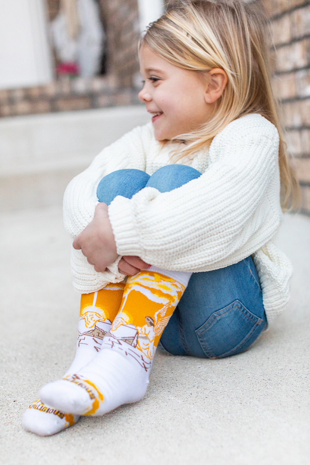 Angels at the Tomb Kids Socks