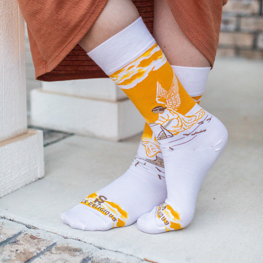 Angels at the Tomb Adult Socks