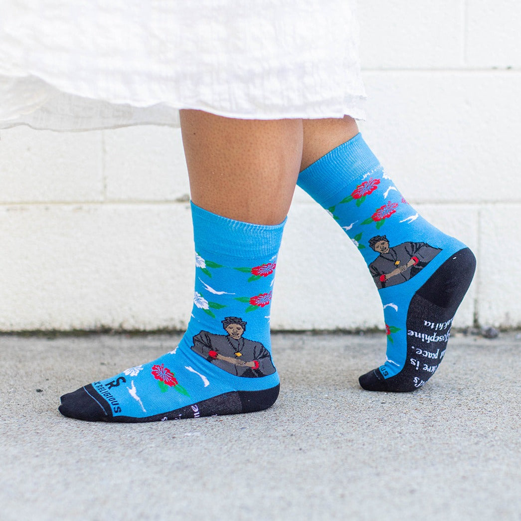 a person wearing St. Josephine Bakhita Adult Socks