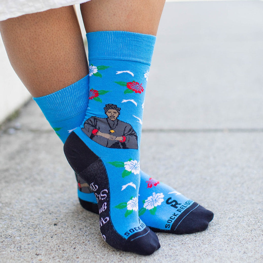 a person wearing St. Josephine Bakhita Adult Socks