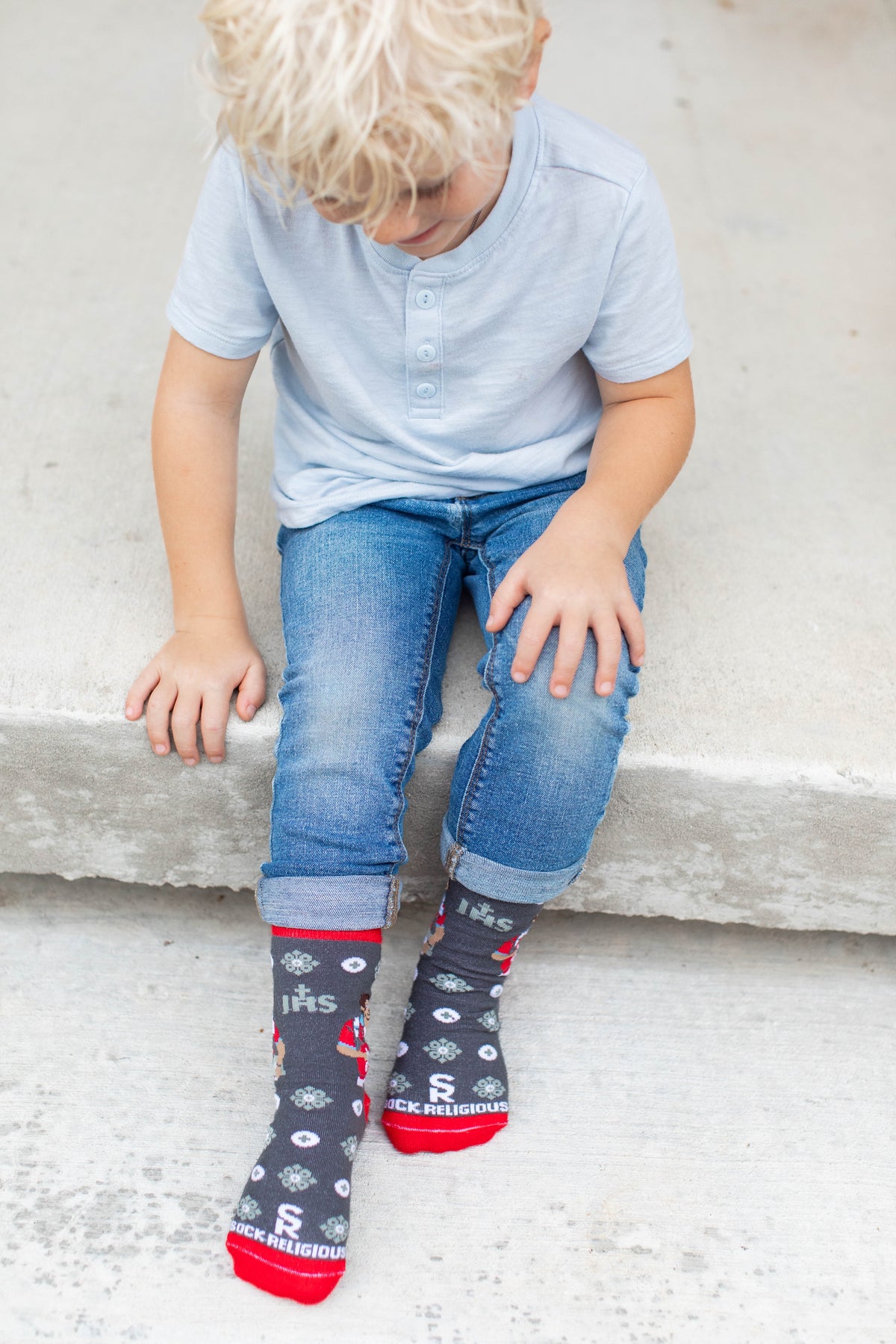 St. Carlo Acutis Eucharist Kids Socks