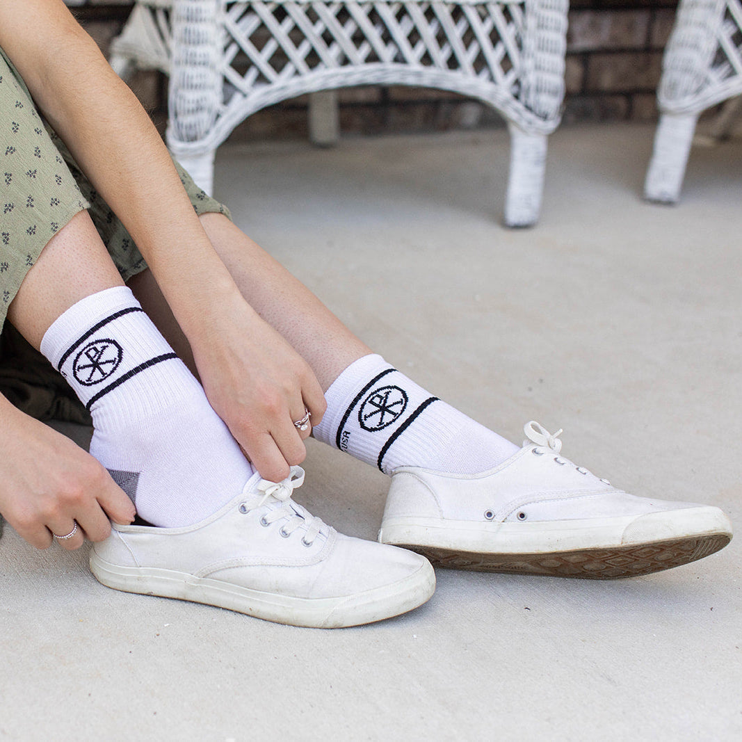 Chi Rho Adult Crew Socks