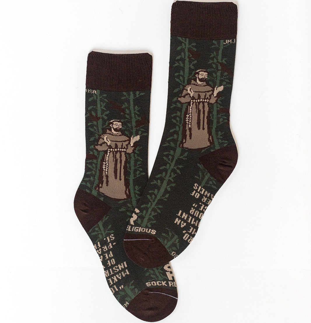 St. Francis of Assisi Adult Socks | Inspiring Catholic Gifts & Apparel